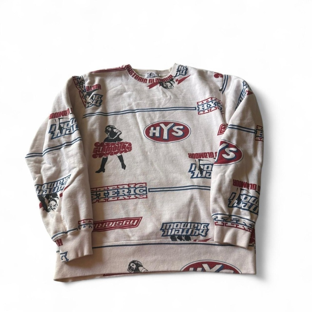 Hysteric Glamour Graphic Logo Crewneck Sweatshirt